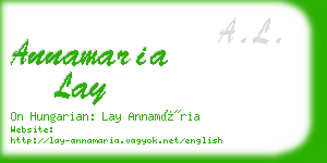 annamaria lay business card